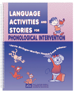 Language Activities and Stories for Phonological Intervention - SAVE 50 percent