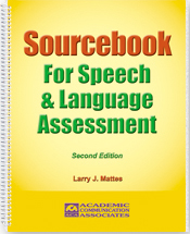 Sourcebook for Speech and Language Assessment (2nd edition) - Second edition