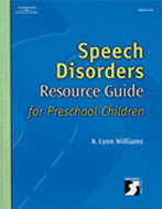 Speech Disorders Resource Guide for Preschool Children - Special Offer!