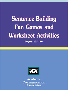 Sentence-Building Fun Games and Worksheet Activities (CD edition) -NEW