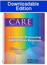 CARE Language Processing Activity Resource -Book & Supplement (Download Edition)