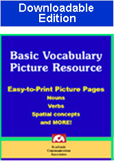 Basic Vocabulary Picture Resource (Downloadable Edition) - Save $15.00