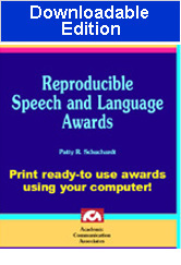 Reproducible Speech and Language Awards (Downloadable Edition) - Special  Offer!
