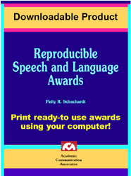 Reproducible Speech and Language Awards (Downloadable Edition) - Special  Offer!