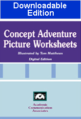 Concept Adventure Picture Worksheets (Downloadable Edition)