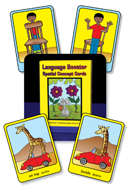 Language Booster Spatial Concept Cards - English and Spanish