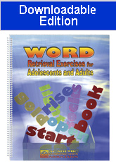 Word Retrieval Exercises for Adolescents and Adults (Downloadable Edition)